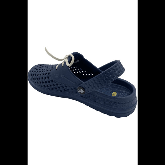 Barbara King Sole Steppers Slip On Gardening Shoe With Strap Navy - - Picture 2 of 3